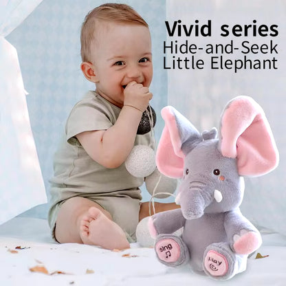 Animated Elephant Toys Plush Singing Elephant with Ears Moving Electric Plush Toy Cute Elephant Stuffed Animal Toy for Baby Gift